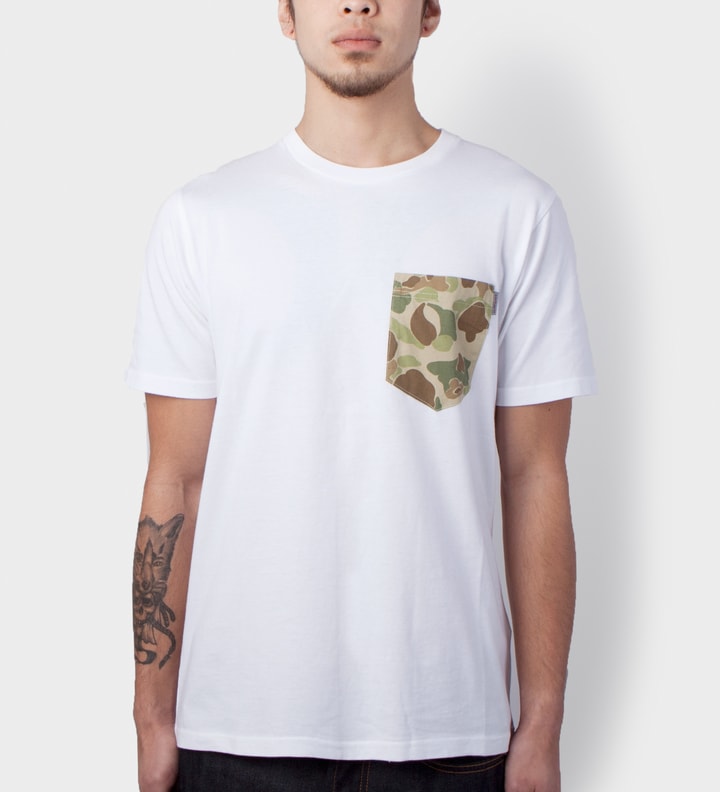 White/Camo Camouflage Pocket T-Shirt Placeholder Image