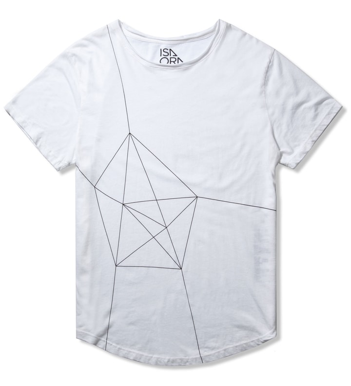 White Geo-Lighted Printed T-Shirt Placeholder Image