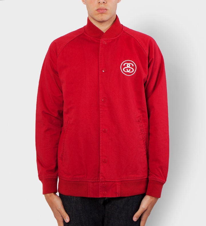 Red Twill Varsity Jacket Placeholder Image