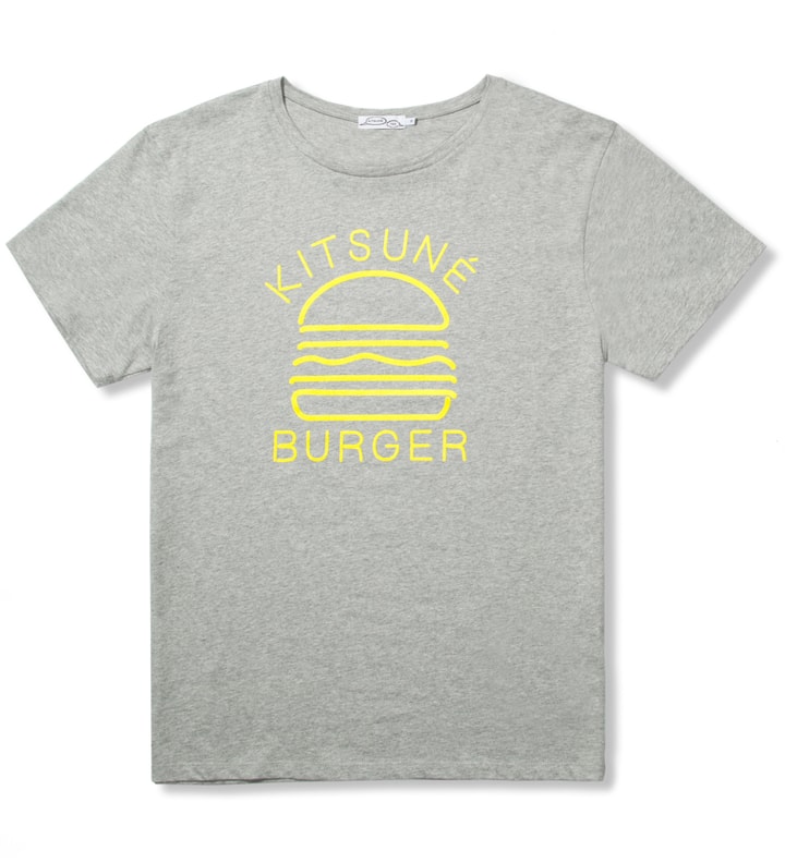 Grey/Lemon Kitsune Burger T-Shirt  Placeholder Image