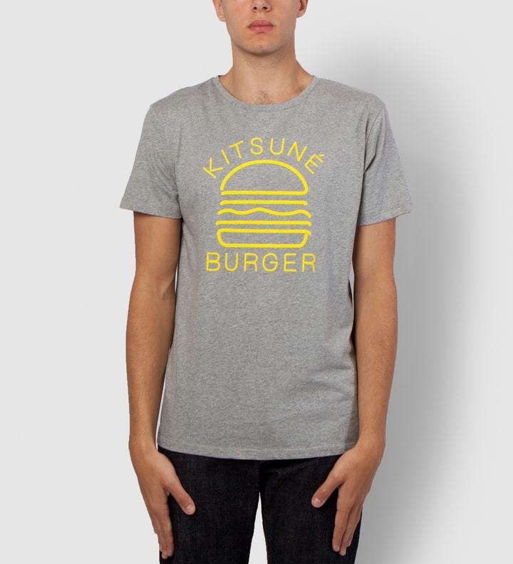 Grey/Lemon Kitsune Burger T-Shirt  Placeholder Image