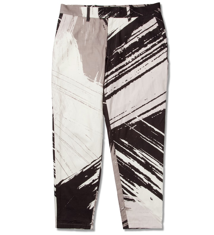 Black Brush Stroke Print Pant Placeholder Image