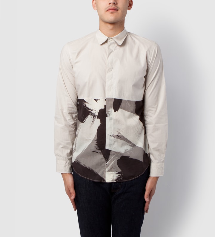 Black L/S Brush Stroke Print Shirt Placeholder Image