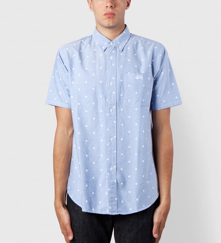 Light Blue Stars Oxford Shirt  Placeholder Image