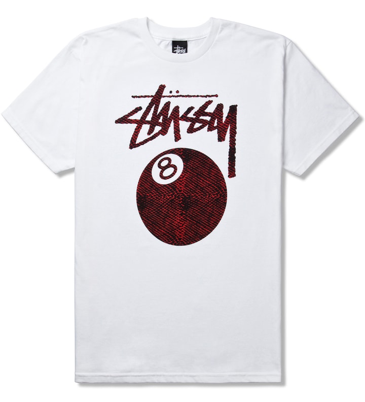White Snake Skin 8 Ball T-Shirt Placeholder Image