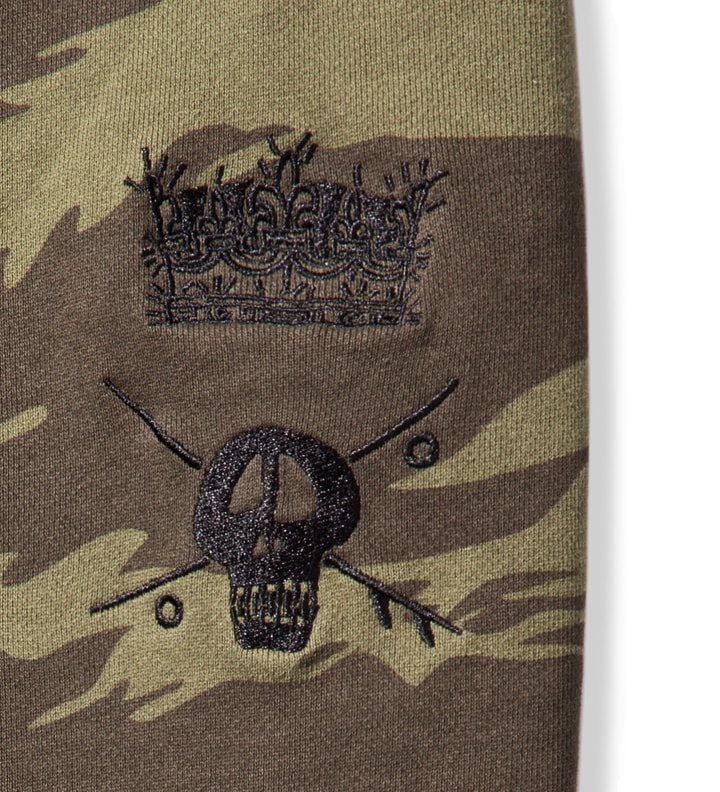 Olive Skull Crown Pullover Hoodie   Placeholder Image