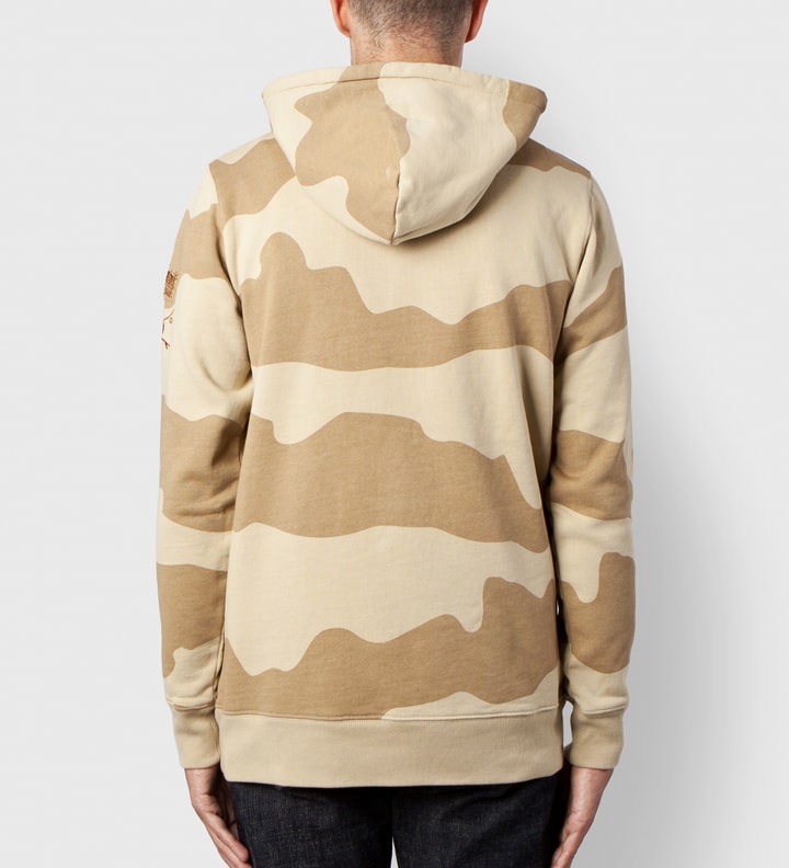 Stüssy Khaki Skull Crown Zip Hoodie 