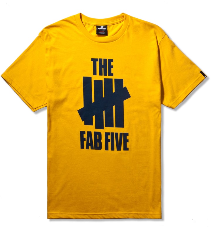 Gold Fab Five T-Shirt Placeholder Image
