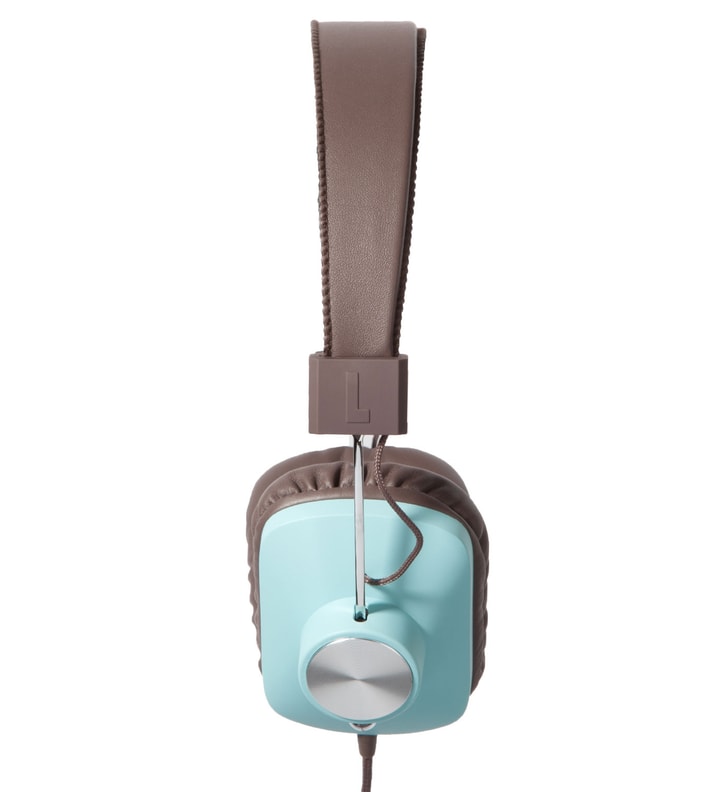 Baby Blue/Brown Control v2: On-Ear Headphone With Apple 3 Button Mic Placeholder Image