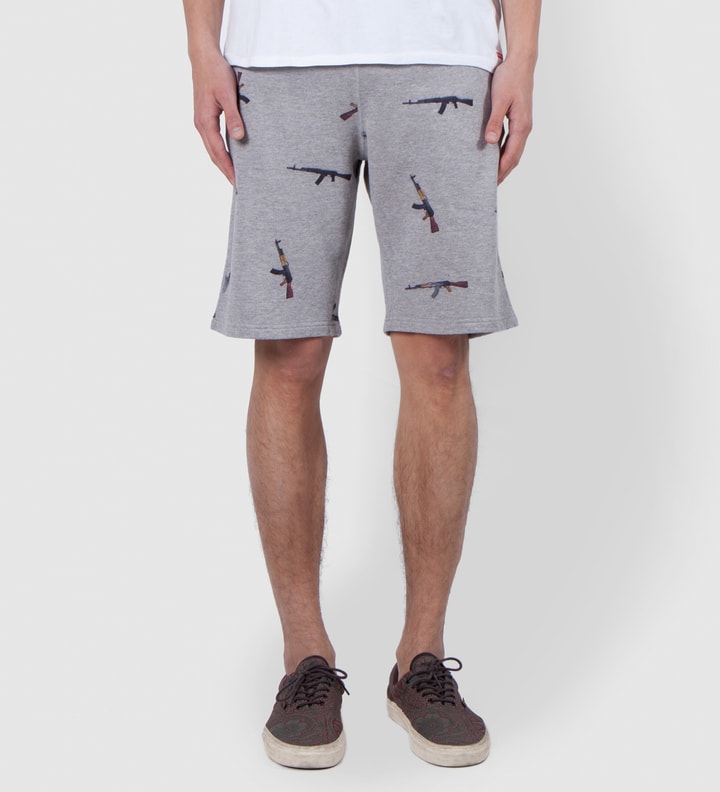 Grey AK47 Sweat Shorts Placeholder Image