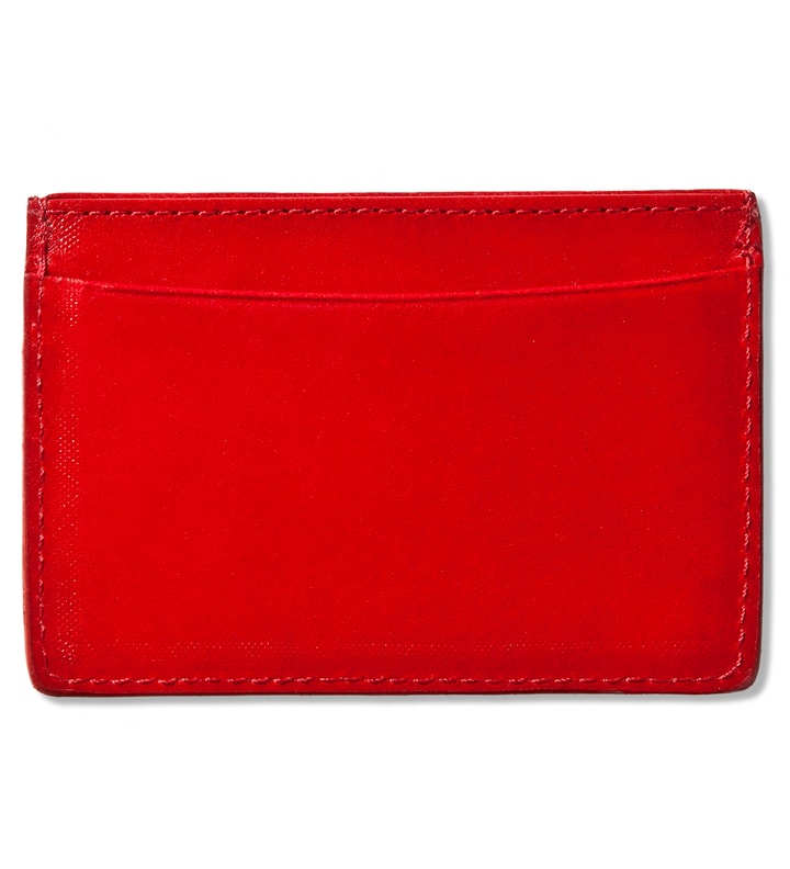 A.P.C. Red Cardholder In Thick Leather