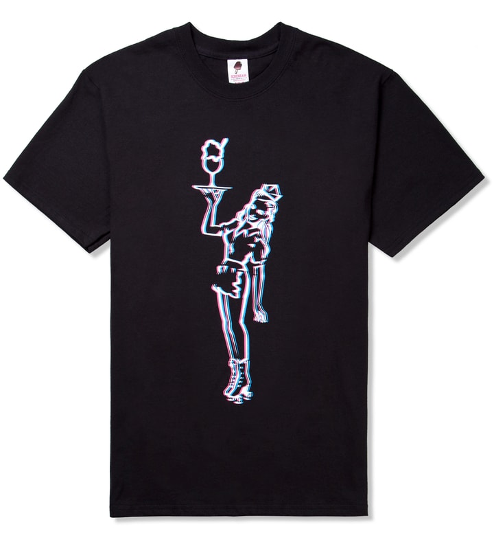 Black 3D Waitress T-Shirt Placeholder Image