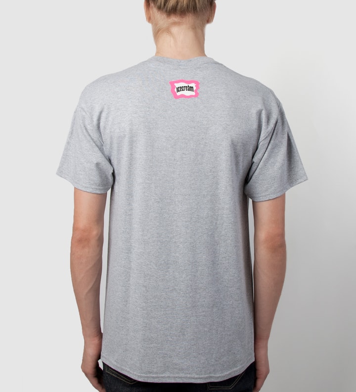 Heather Grey Striped Running Dog T-Shirt  Placeholder Image
