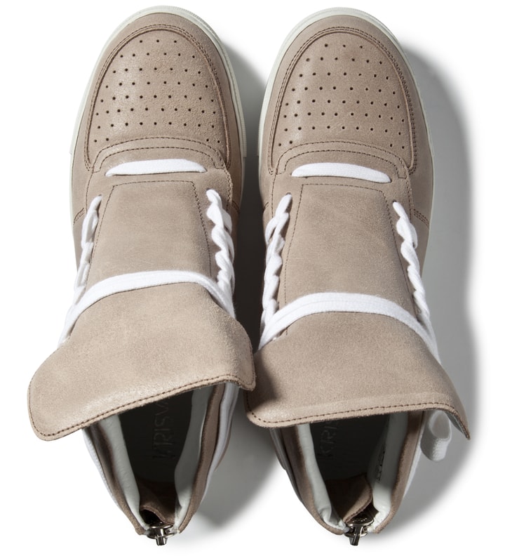 Grey Sneakers With Lacing On Sides Placeholder Image