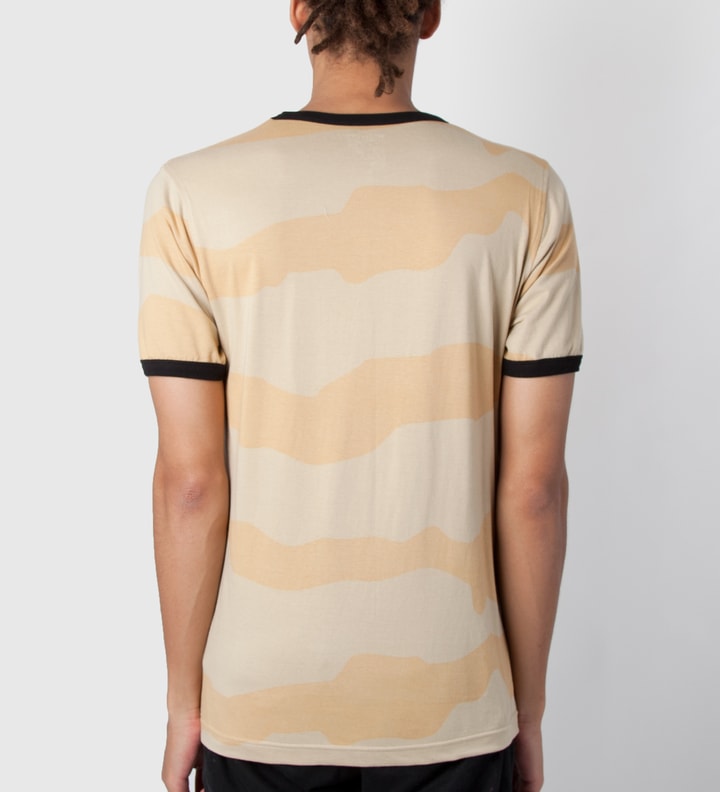 Khaki Camo Jungle Ringer T-Shirt Placeholder Image