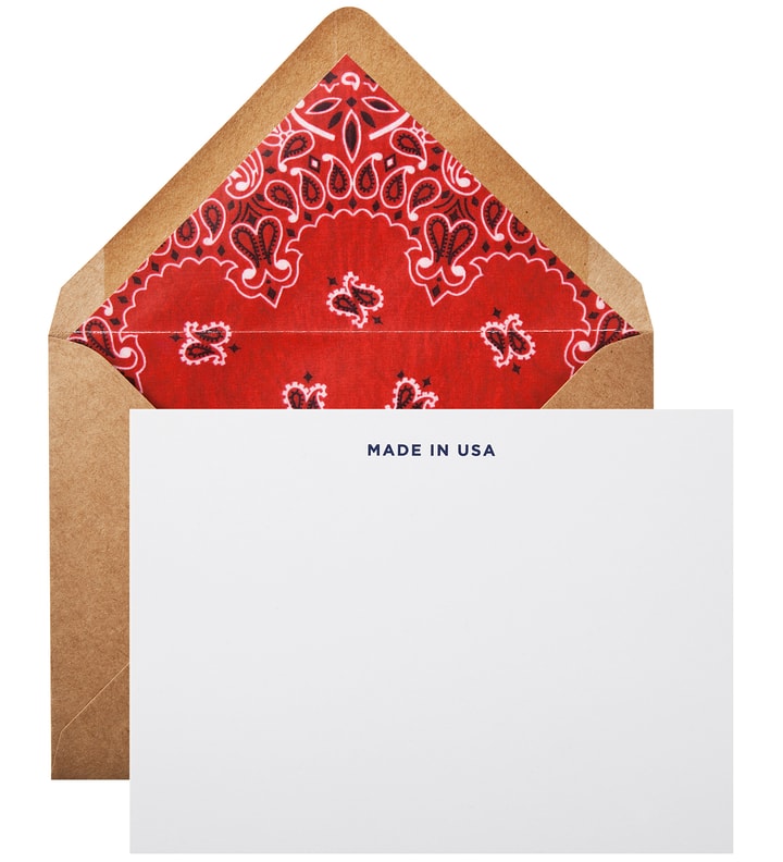 Red Liner Made in USA Note Cards (6 Pack) Placeholder Image