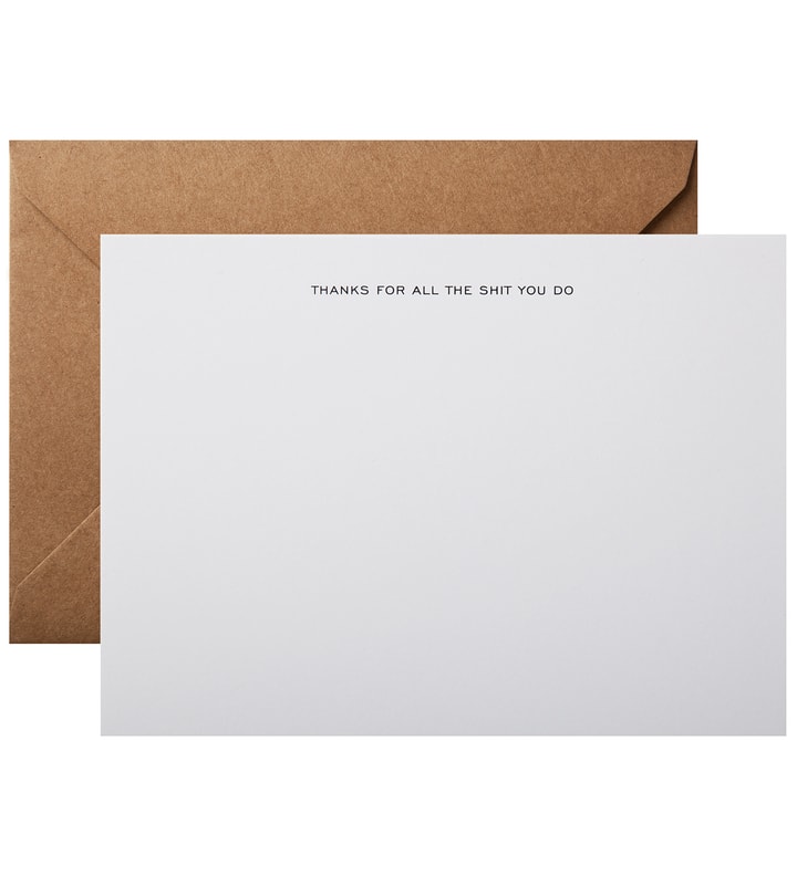 Thanks For All The Shit You Do Note Cards (6 Pack) Placeholder Image