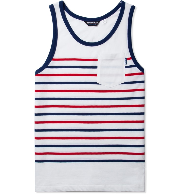 White Stripe Tank Top  Placeholder Image