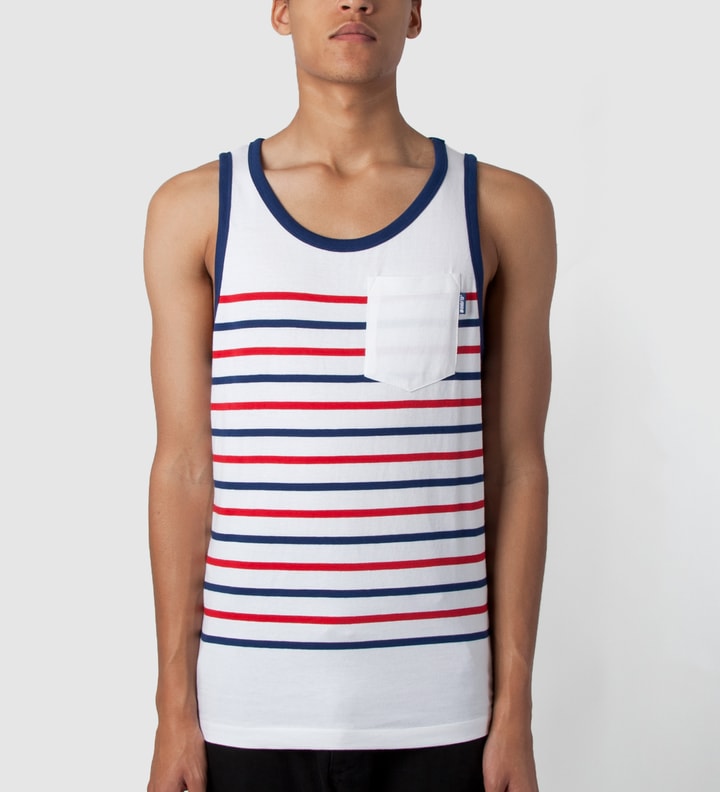 White Stripe Tank Top  Placeholder Image