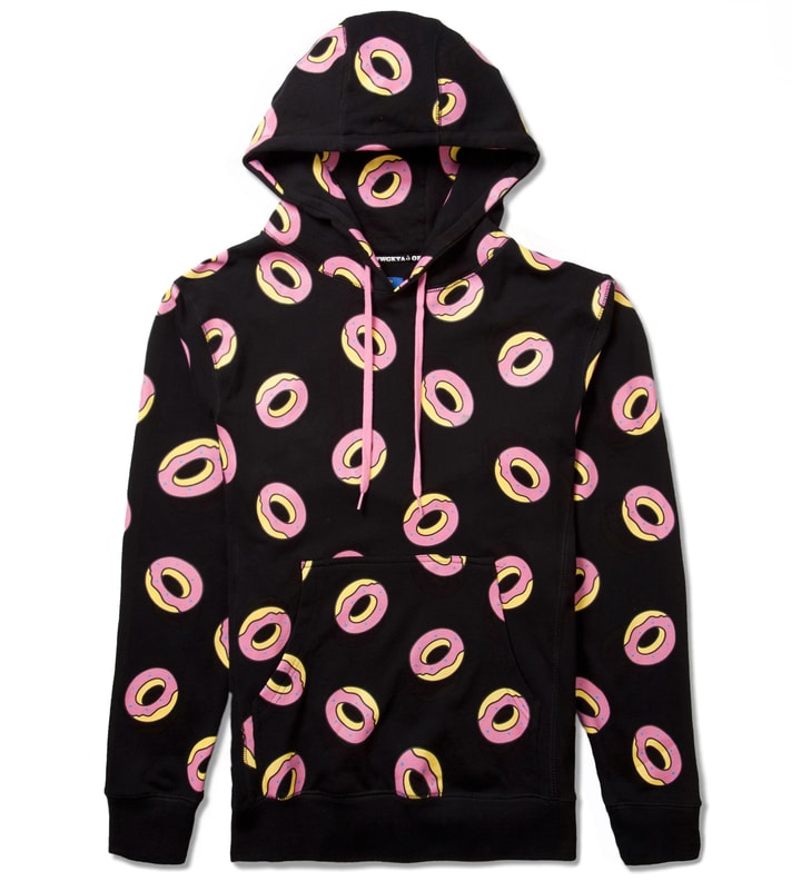 Black All Over Donut Hoodie  Placeholder Image