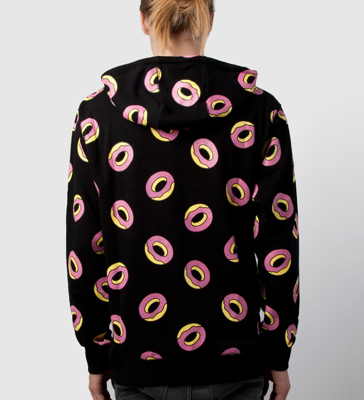 Black All Over Donut Hoodie  Placeholder Image