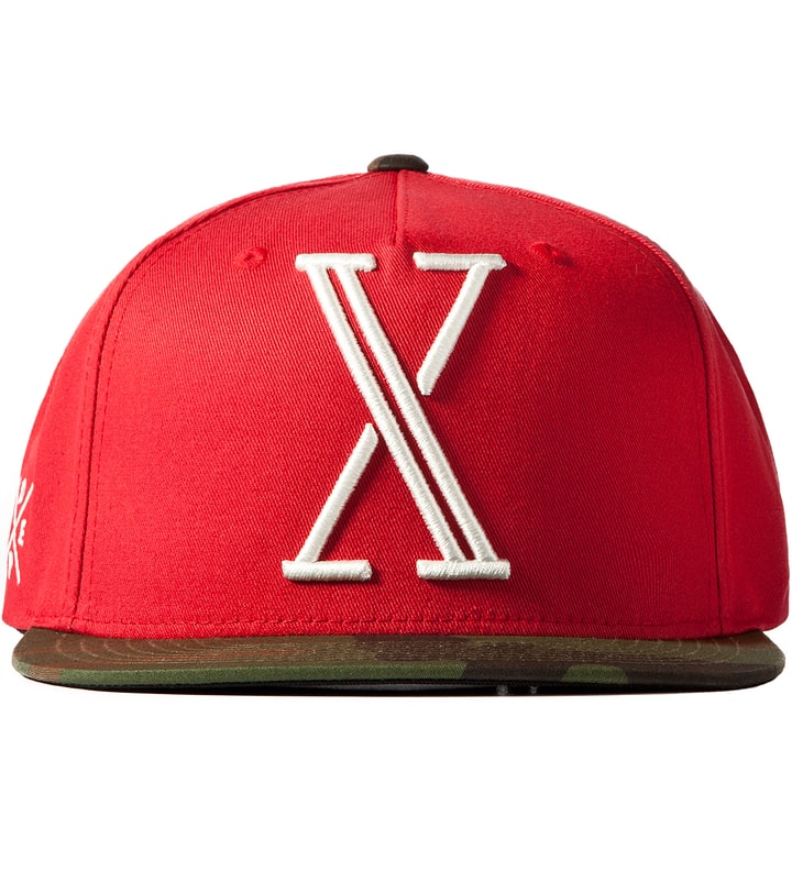 10.Deep Red False Idols 6 Panel Snapback