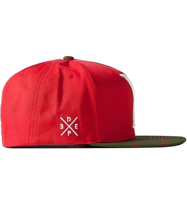 10.Deep Red False Idols 6 Panel Snapback