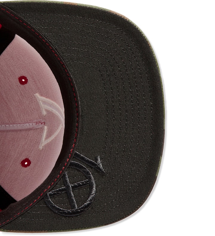 10.Deep Red False Idols 6 Panel Snapback