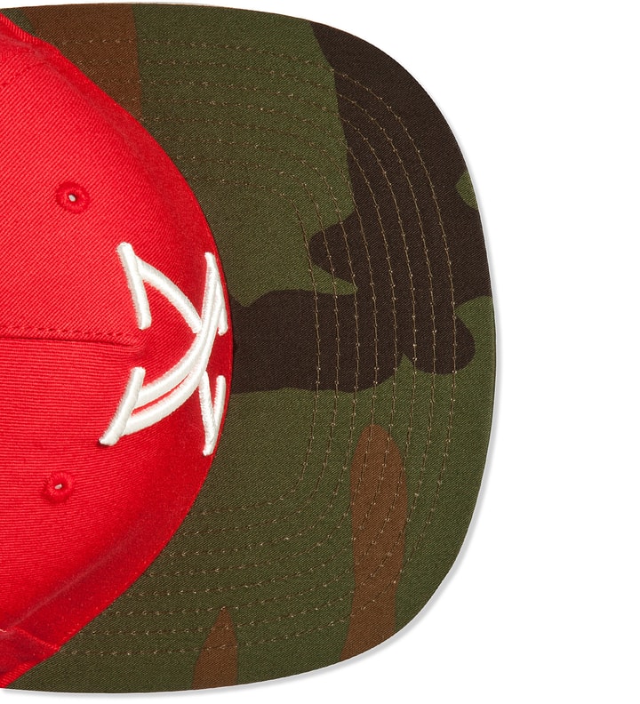 10.Deep Red False Idols 6 Panel Snapback