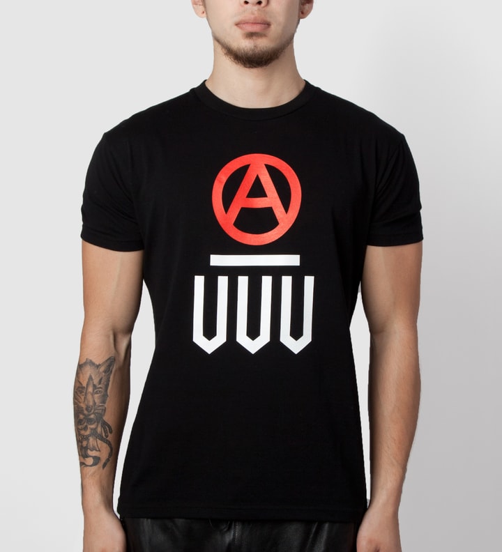 Black VVV Anarchy T-Shirt  Placeholder Image