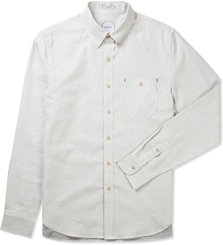 Off White Japanese Needle Out Chambray Shirt Placeholder Image