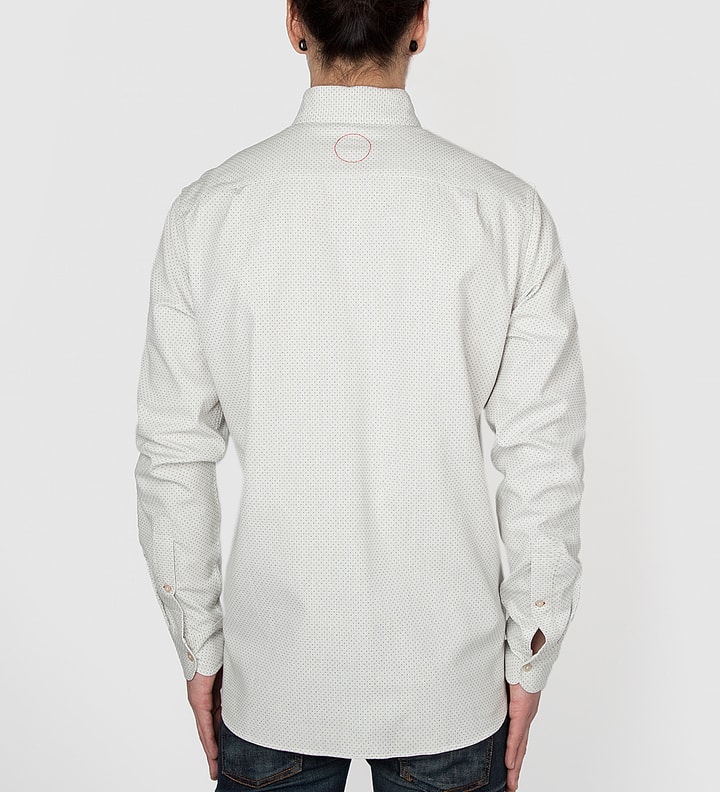 Off White Japanese Needle Out Chambray Shirt Placeholder Image