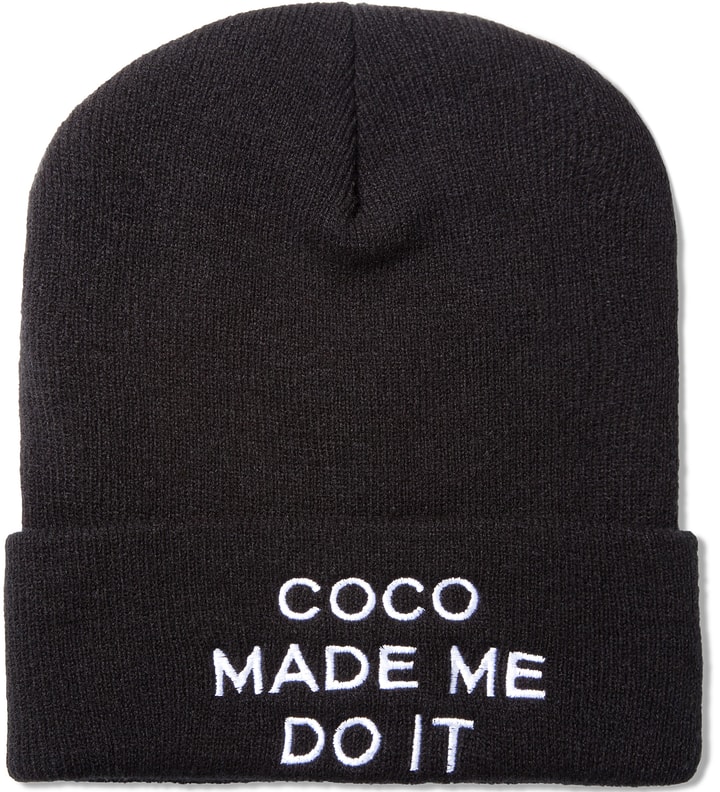 Black Coco Made me Do It Beanie Placeholder Image