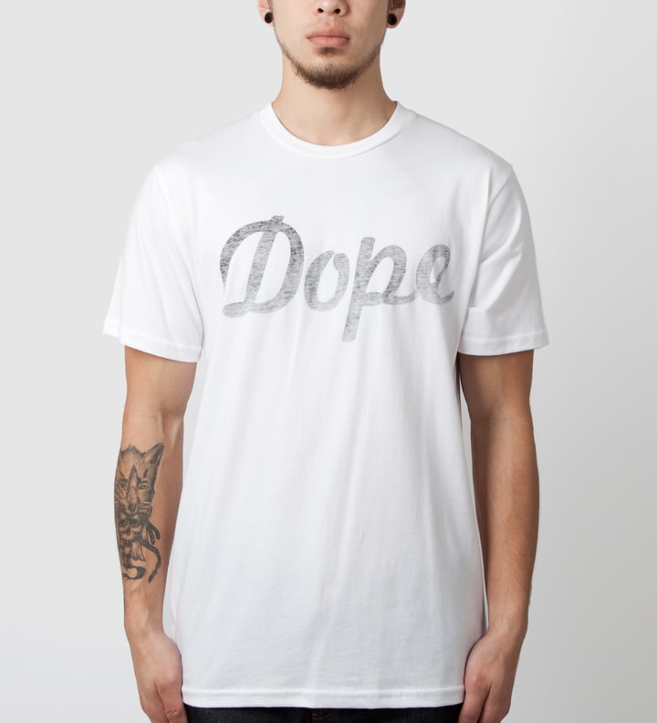 White Dope Logo Under Print T-Shirt Placeholder Image