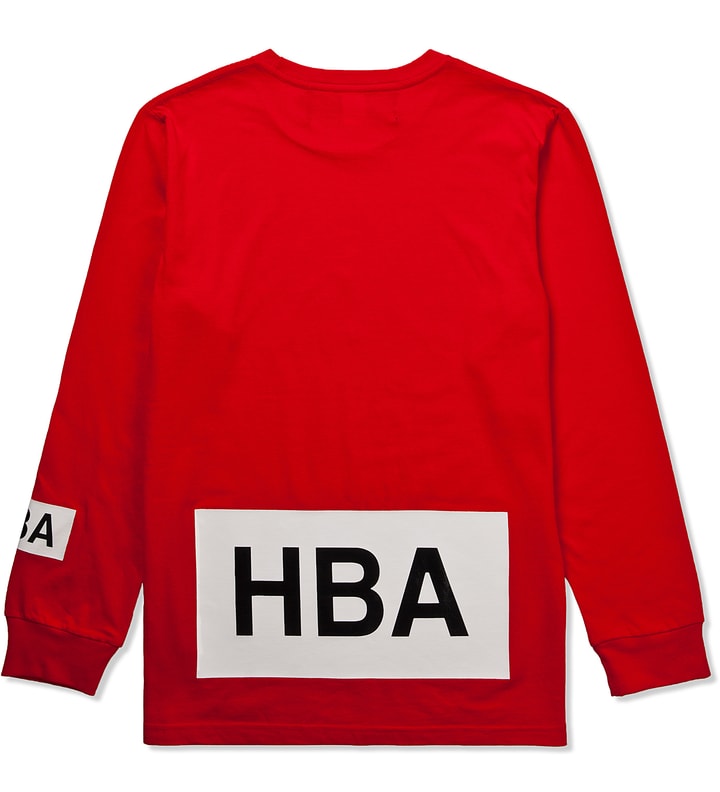 Red B&W Box Logo L/S T-Shirt Placeholder Image