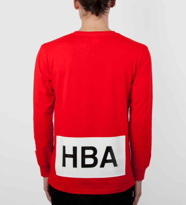 Red B&W Box Logo L/S T-Shirt Placeholder Image