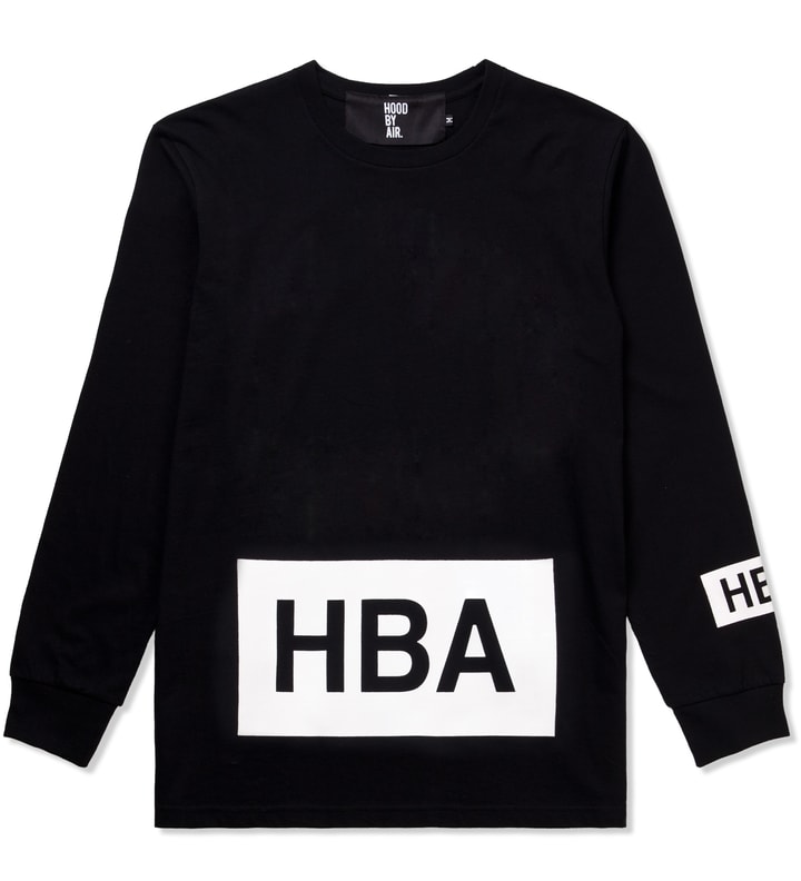 Black B&W Box Logo L/S T-Shirt Placeholder Image