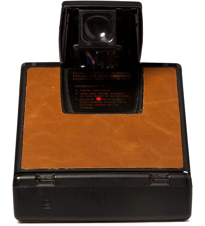 Brown Leather On Black Body Refurbished Vintage Polaroid SX-70 Camera Placeholder Image