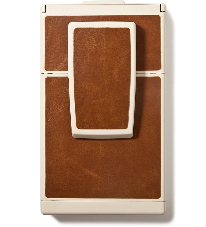 Brown Leather On White Body Refurbished Vintage Polaroid SX-70 Camera Placeholder Image