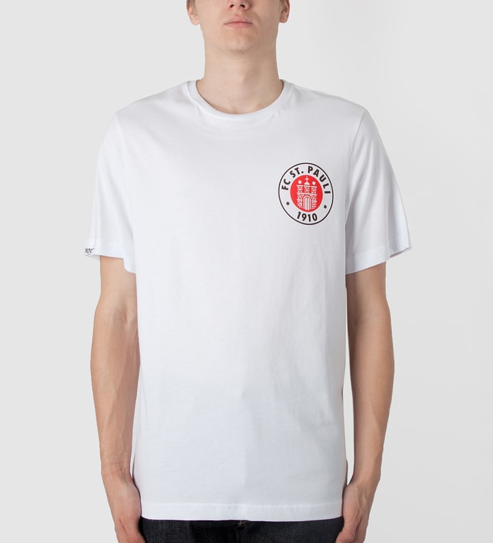 White FC St. Pauli Logo T-Shirt Placeholder Image