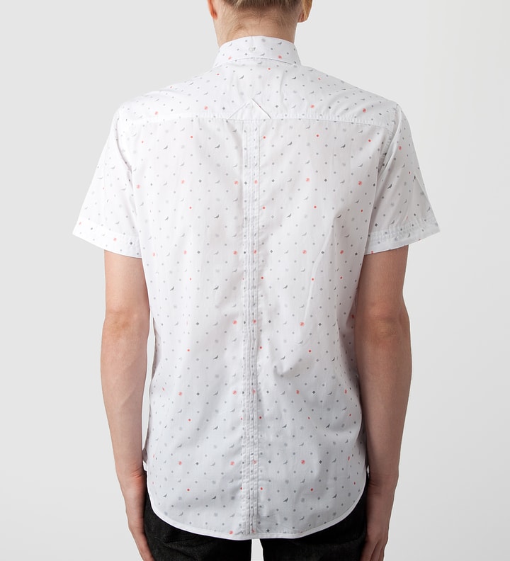 White Universe Button Down Shirt Placeholder Image