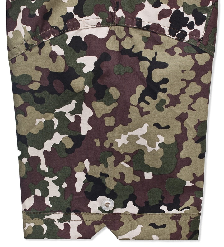 Olive Pigeon Camo Button Down Shirt Placeholder Image