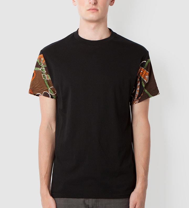 Black Streetwear Luxury Sleeves T-Shirt Placeholder Image