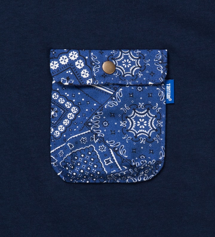 Navy Blue Blue Bandana Chief Pocket T-Shirt Placeholder Image