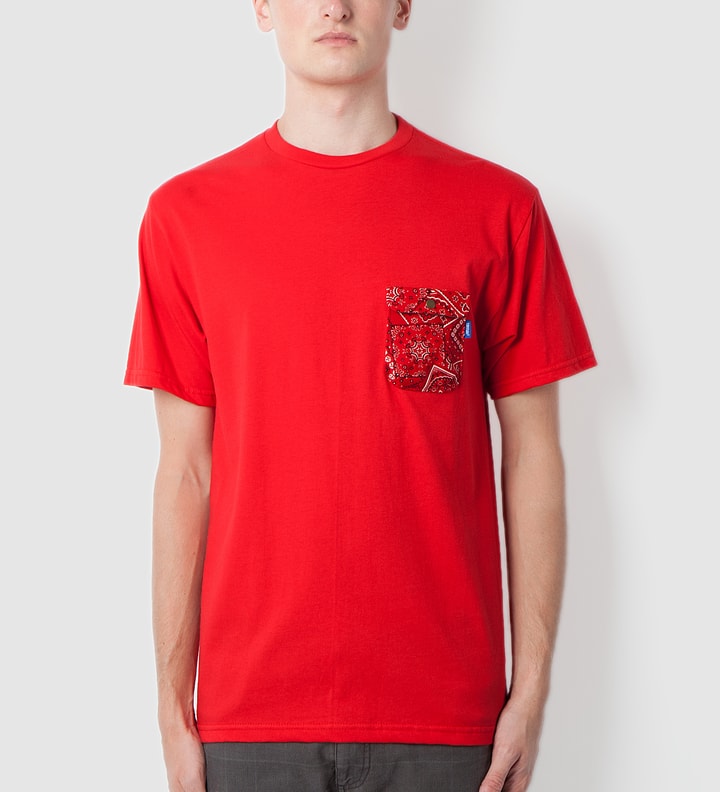 Red Red Bandana Chief Pocket T-Shirt Placeholder Image