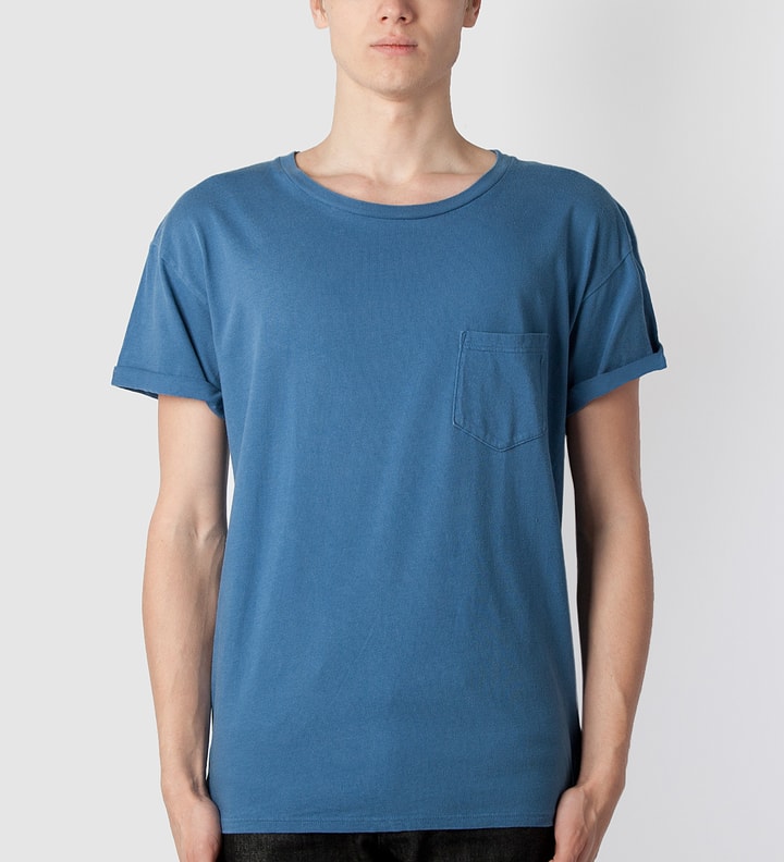 Indigo Dye Smoke Blue T-Shirt Placeholder Image