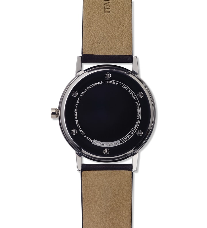 Polished Steel/Black Cashmere Leather 150 Series Watch Placeholder Image
