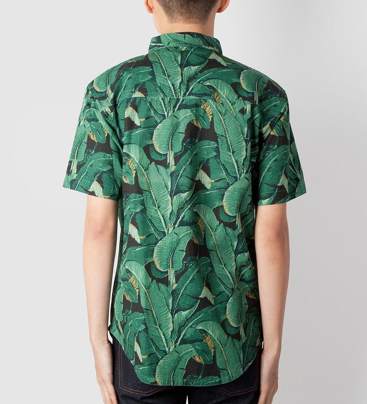 Black Banana Leaf Tropics Button Down Placeholder Image