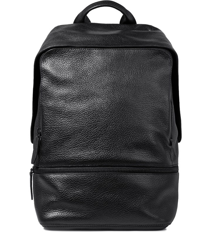 black leather 31 hour backpack Napa An addition to the deconstructed family 3.1 Phillip Lim - Black