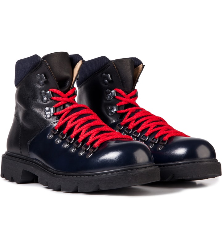 Black/Navy Chauss Montagne Mountain Leather Shoes Placeholder Image